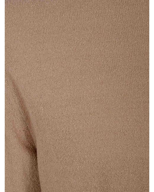 Drumohr Brown Long Sleeves Round Neck Sweater for men
