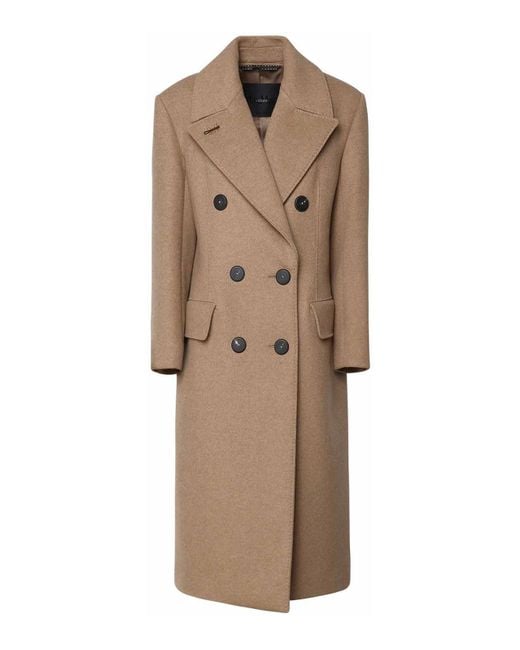 Max Mara Natural Double-Breasted Coats