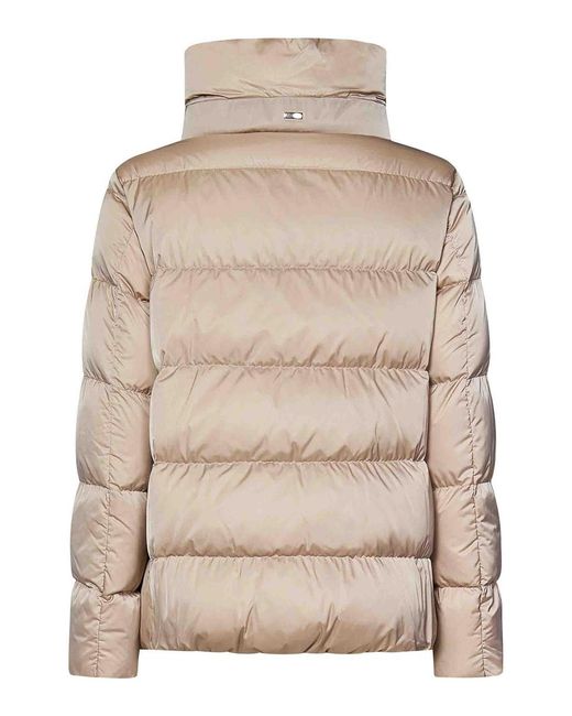 Herno Natural Quilted Nylon Down Jacket