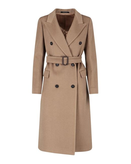 Tagliatore Natural Jole Double Breasted Coat