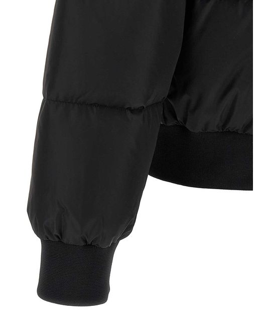 DSquared² Black Padded Bomber Jacket for men
