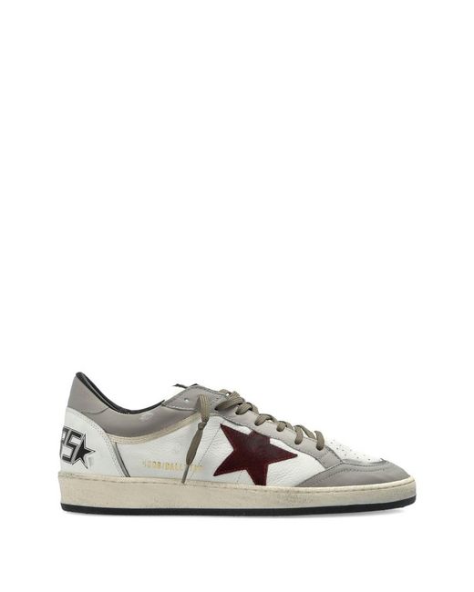 Golden Goose Deluxe Brand White Ball Star Leather Sneakers for men