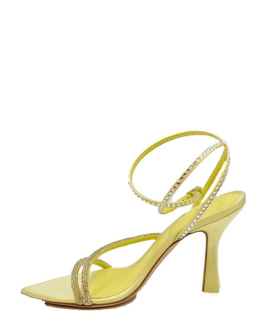 3Juin Metallic Leather Sandals