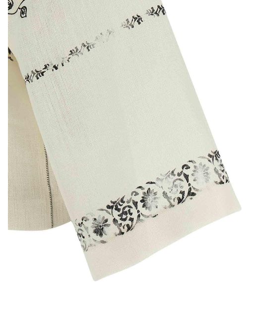 Alberta Ferretti White 'Fortuny' Shirt