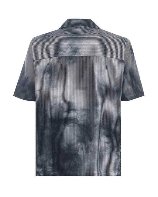 DIESEL Gray Bowling Shirt for men