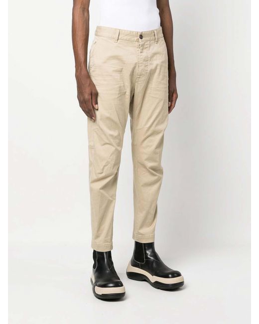 DSquared² Natural Cotton Chino Trousers for men