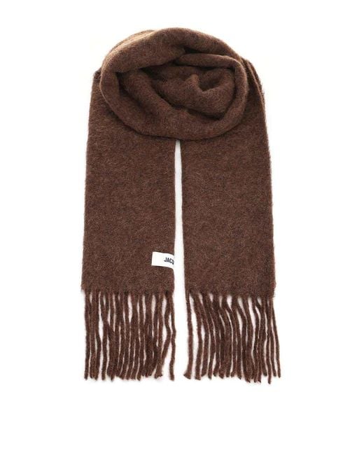 Sciarpa Di Miscela Di Lana di Jacquemus in Brown