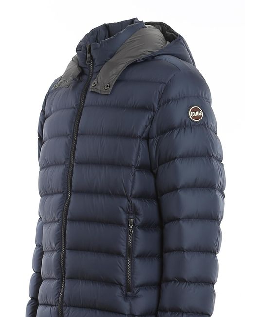 Colmar Blue Semi Matte Puffer Jacket With Removable Hood for men
