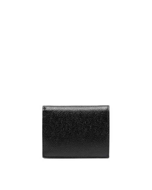Thom Browne Black Pebbled Billfold Wallet