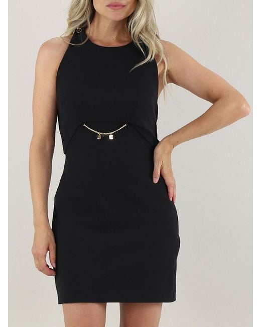 Elisabetta Franchi Black Mini Dress