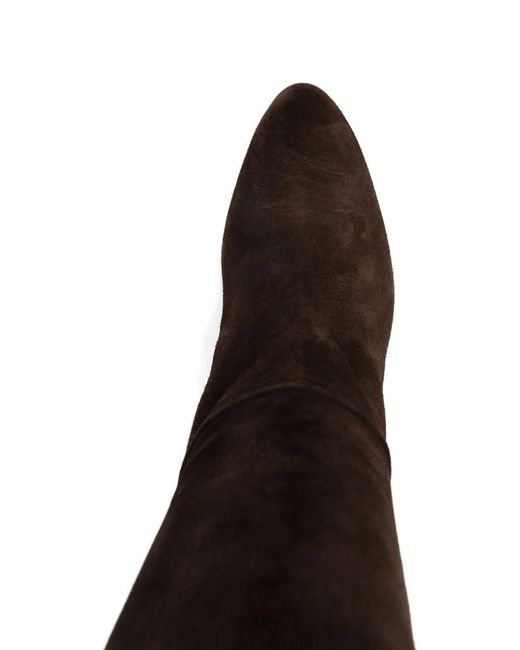 Chloé Black Eve Suede Over-The-Knee Boots