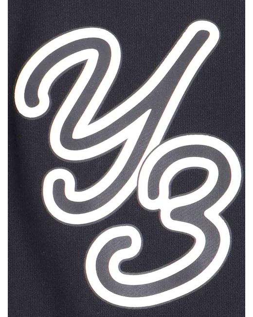 Y-3 Blue Logo Hoodie for men