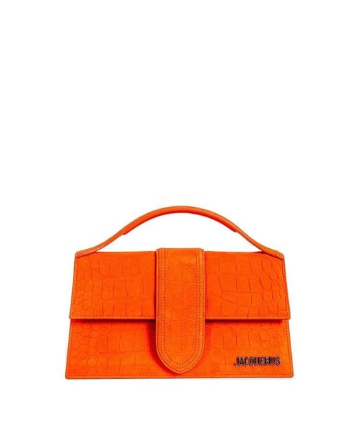 Jacquemus Orange Suede Bag