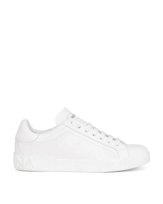 Dolce & Gabbana White Portofino Low-Top Sneakers for men