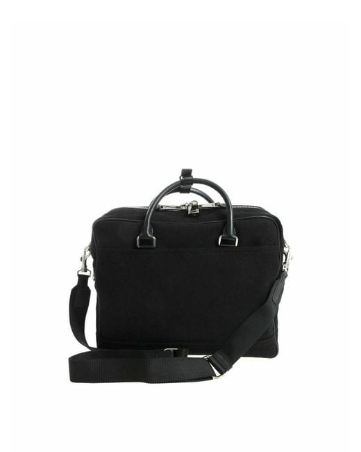 Moschino Black Fabric Handbag With Padlock for men