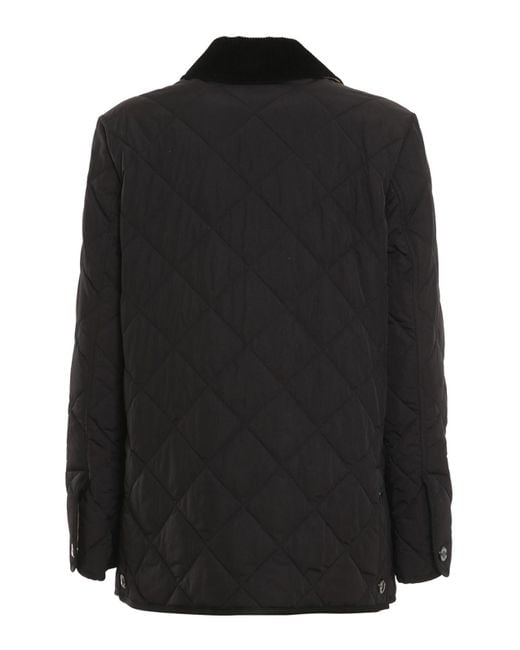 Burberry Black Diamond Quilted Barn Jacket