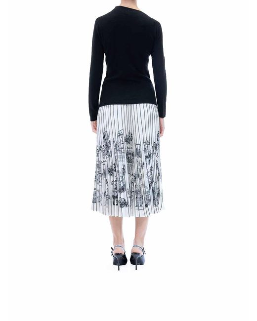 Karl Lagerfeld Blue Elegant Cashmere Sweater