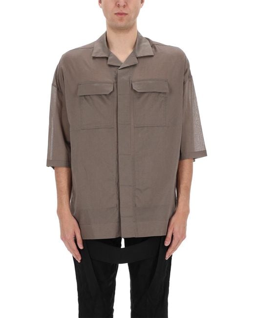 Rick Owens Gray Magnum Tommy Shirt for men