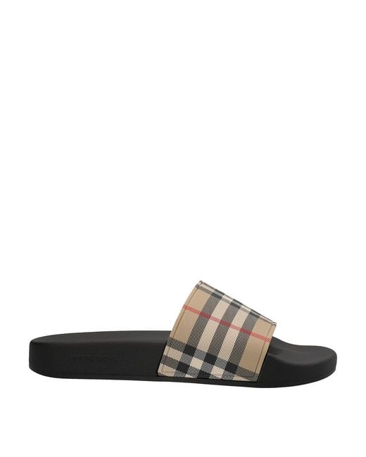 Burberry Black Women Vintage Check Slides