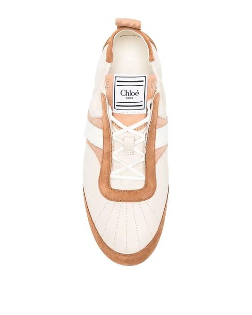 Chloé Natural Kick Sneakers