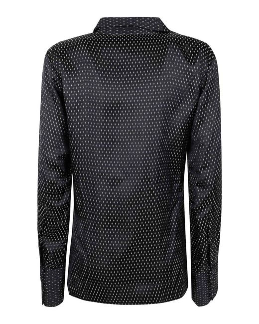 Dries Van Noten Black Calberton 2350Motif Jacquard Shirt
