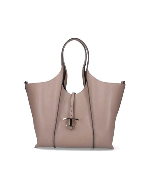 Tod's Natural Large Tote Bag