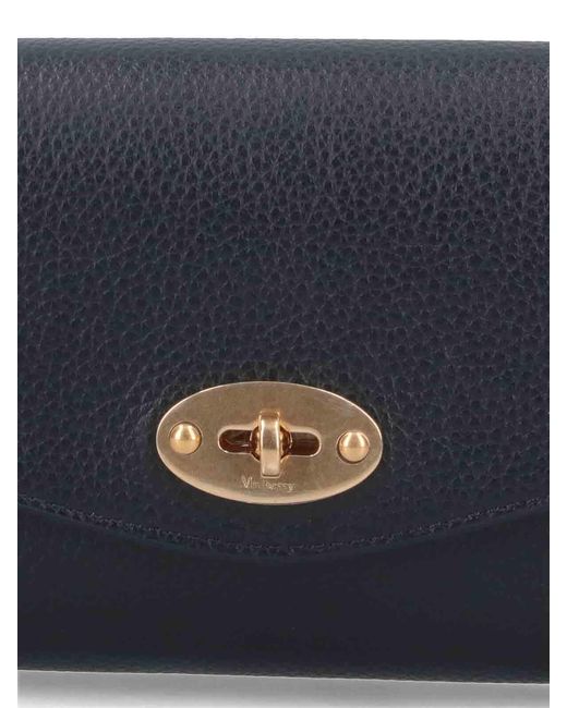 Mulberry Blue Medium Wallet