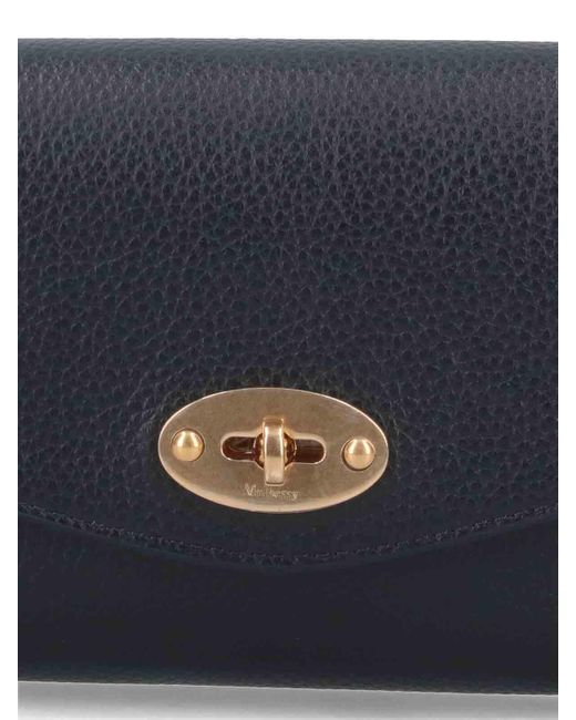 Mulberry Blue Medium Wallet