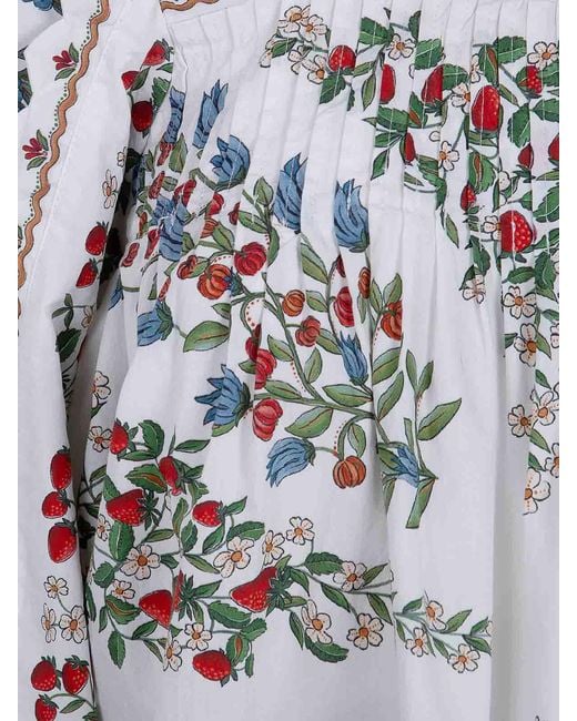 Farm Rio White Long Sleeve Blouse