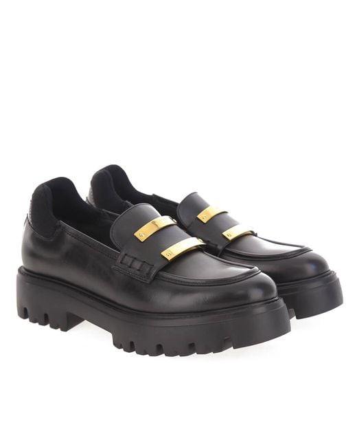 N°21 Black Barrette Loafers