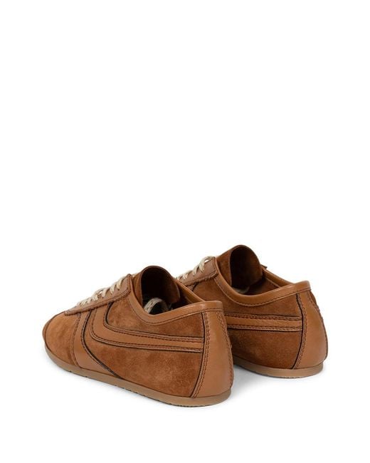 Dries Van Noten Brown Sneakers With Suede Inserts for men