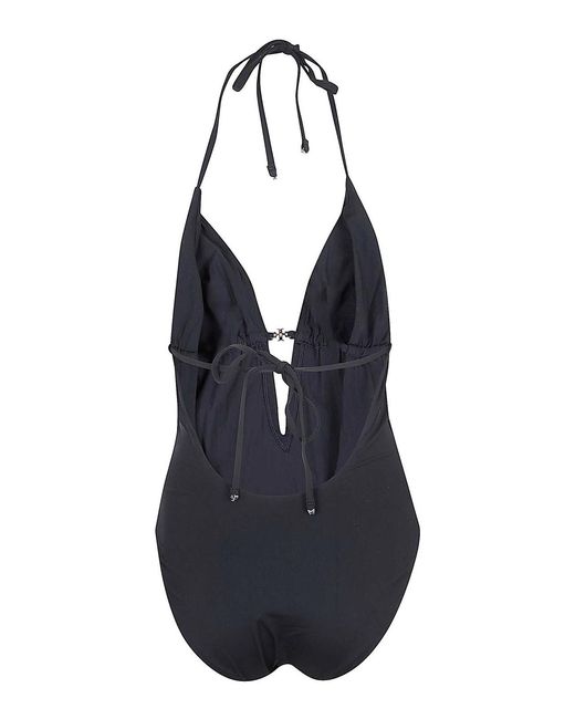 Tory Burch Blue Tie-Back One-Piece