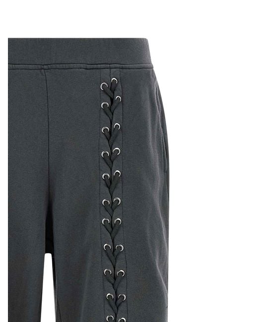 ROTATE BIRGER CHRISTENSEN Gray Lace-Up Pants
