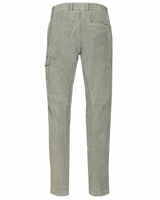 C P Company Gray Velvet Trousers for men
