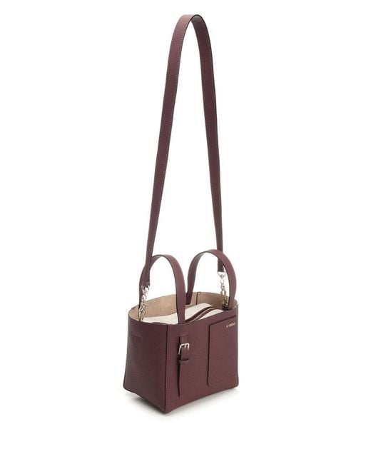 Borsa A Tracolla Micro Secchiello di Valextra in Purple