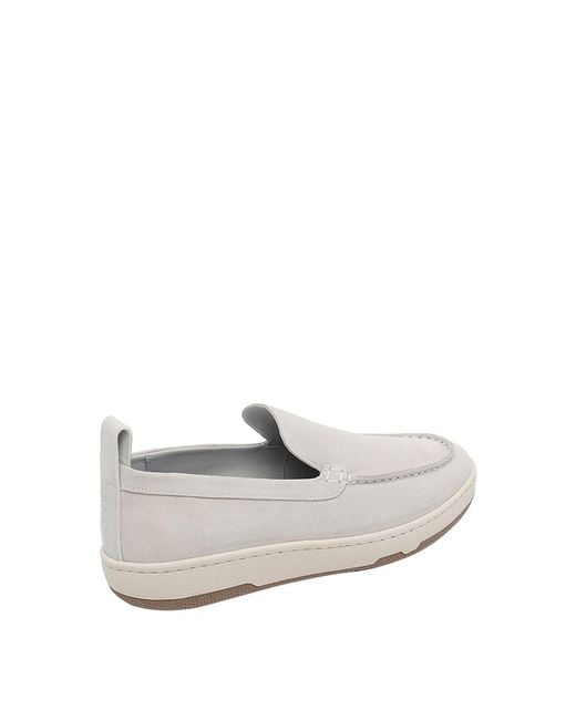 Lanvin White Crusier Suede Slip On for men