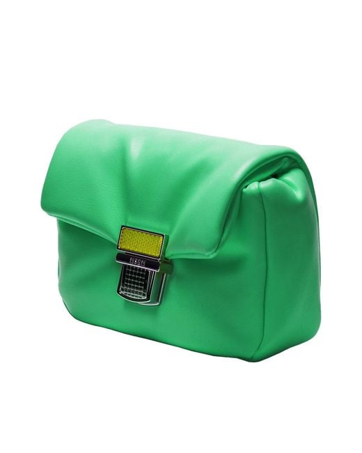 MSGM Green Click Bag Cross Body for men