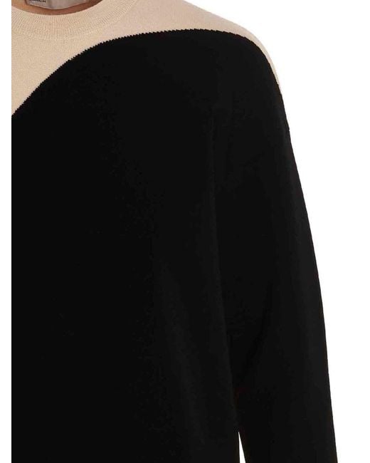 Tory Burch Black Colorblock Sweater