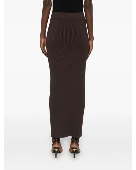 Max Mara Brown Midi Skirt
