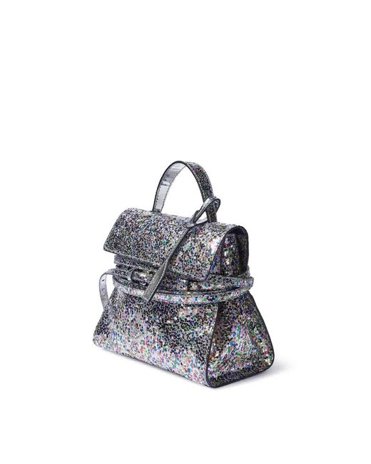 Moschino White Tie Me Glitter