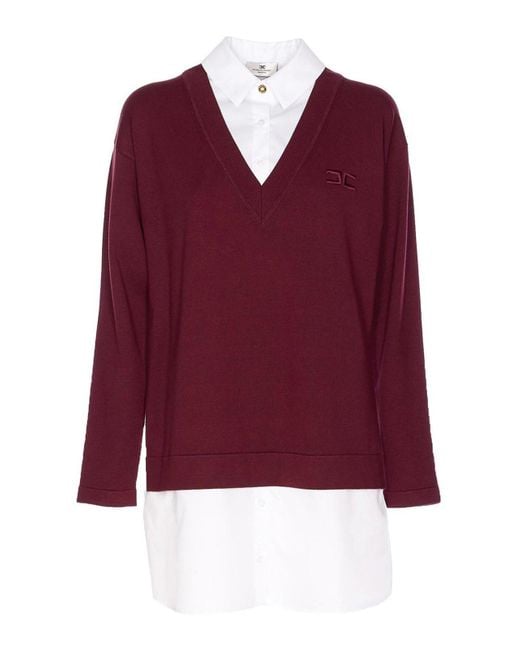 Elisabetta Franchi Red Bordeaux And Dress