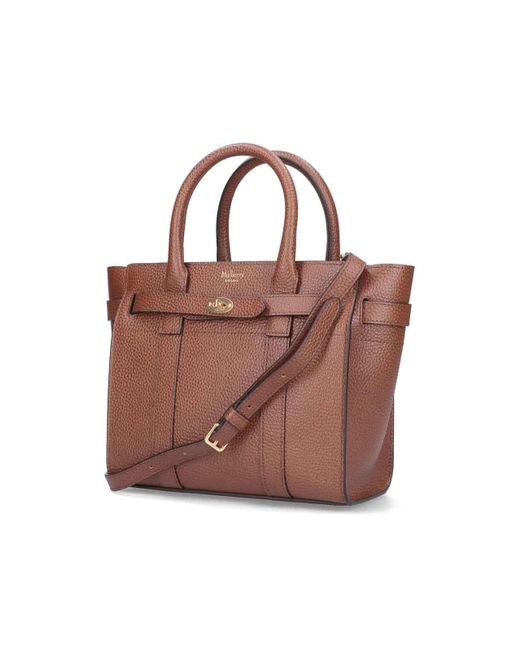 Borsa Mini di Mulberry in Brown