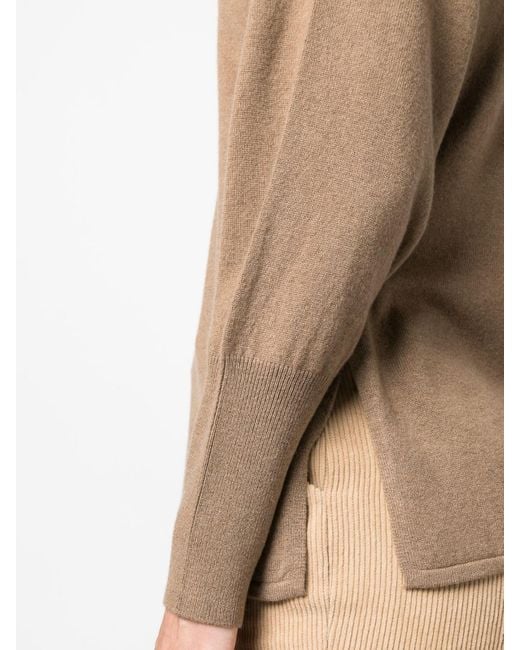 Fabiana Filippi Brown Wool And Silk Blend Sweater
