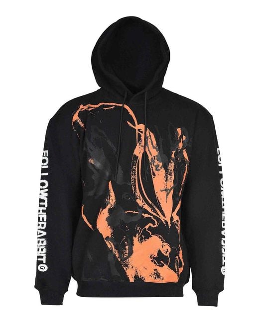 MSGM Black Msgm Sweatshirt Made Of Cotton for men