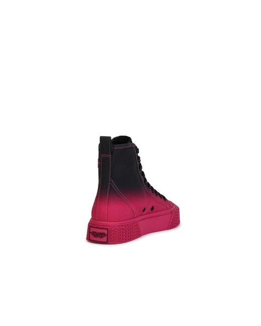 Marc Jacobs Pink 'Hight Top' And Fuchsia Tela Sneakers