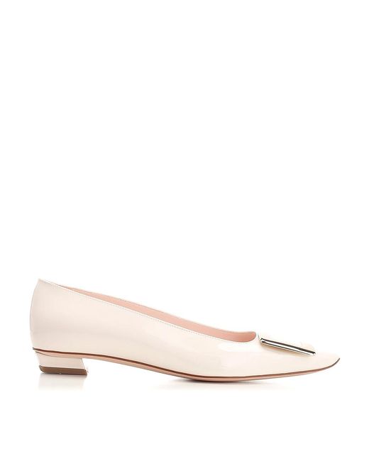 Roger Vivier Natural Ballerina Flat