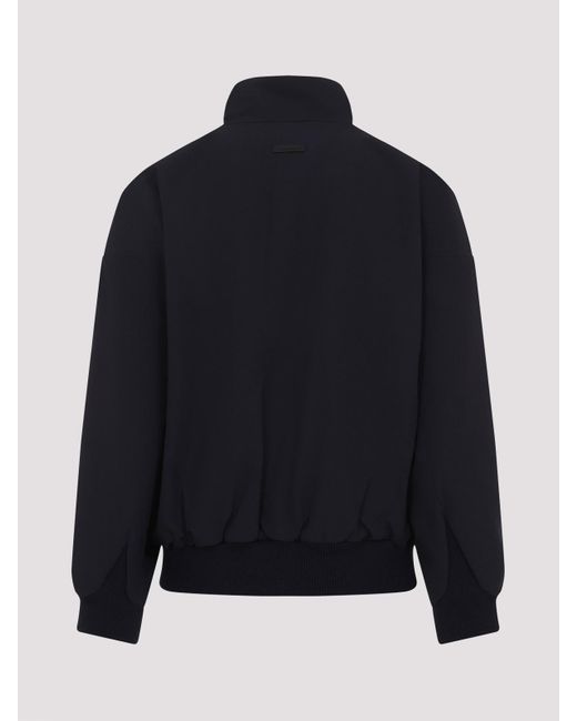 Fear Of God Blue High Neck Track Jacket for men