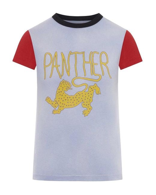 Valentino Garavani Pink Cotton Jersey T-Shirt With Print