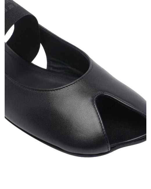 MM6 by Maison Margiela Black Anatomic Numeric Slingback
