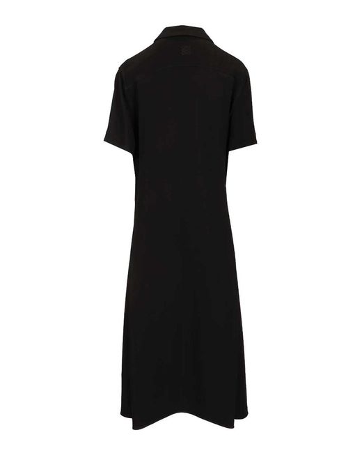 Loewe Black Stretch Viscose Dress